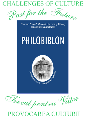 PHILOBIBLON
Transylvanian Journal of Multidisciplinary Research in Humanities